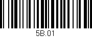 Código de barras (EAN, GTIN, SKU, ISBN): '5B.01'