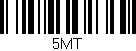 Código de barras (EAN, GTIN, SKU, ISBN): '5MT'