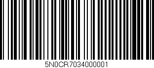 Código de barras (EAN, GTIN, SKU, ISBN): '5N0CR7034000001'
