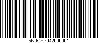 Código de barras (EAN, GTIN, SKU, ISBN): '5N0CR7042000001'