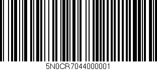 Código de barras (EAN, GTIN, SKU, ISBN): '5N0CR7044000001'