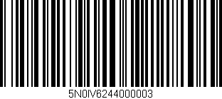 Código de barras (EAN, GTIN, SKU, ISBN): '5N0IV6244000003'