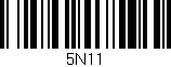 Código de barras (EAN, GTIN, SKU, ISBN): '5N11'