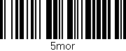 Código de barras (EAN, GTIN, SKU, ISBN): '5mor'