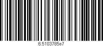 Código de barras (EAN, GTIN, SKU, ISBN): '6.5103785e7'