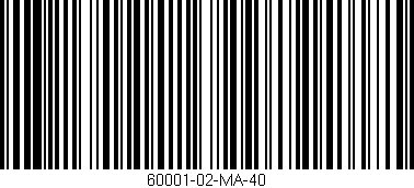Código de barras (EAN, GTIN, SKU, ISBN): '60001-02-MA-40'