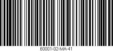 Código de barras (EAN, GTIN, SKU, ISBN): '60001-02-MA-41'