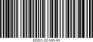 Código de barras (EAN, GTIN, SKU, ISBN): '60001-02-MA-44'