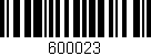 Código de barras (EAN, GTIN, SKU, ISBN): '600023'