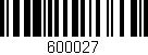Código de barras (EAN, GTIN, SKU, ISBN): '600027'