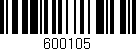 Código de barras (EAN, GTIN, SKU, ISBN): '600105'