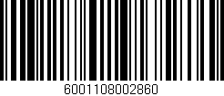 Código de barras (EAN, GTIN, SKU, ISBN): '6001108002860'