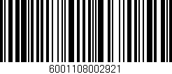 Código de barras (EAN, GTIN, SKU, ISBN): '6001108002921'