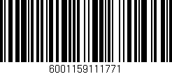 Código de barras (EAN, GTIN, SKU, ISBN): '6001159111771'