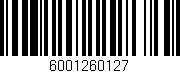 Código de barras (EAN, GTIN, SKU, ISBN): '6001260127'