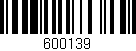 Código de barras (EAN, GTIN, SKU, ISBN): '600139'