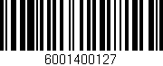 Código de barras (EAN, GTIN, SKU, ISBN): '6001400127'