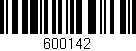 Código de barras (EAN, GTIN, SKU, ISBN): '600142'