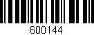 Código de barras (EAN, GTIN, SKU, ISBN): '600144'