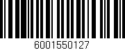 Código de barras (EAN, GTIN, SKU, ISBN): '6001550127'