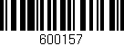 Código de barras (EAN, GTIN, SKU, ISBN): '600157'