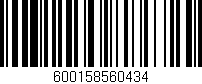 Código de barras (EAN, GTIN, SKU, ISBN): '600158560434'
