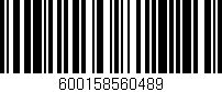 Código de barras (EAN, GTIN, SKU, ISBN): '600158560489'