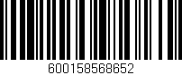 Código de barras (EAN, GTIN, SKU, ISBN): '600158568652'