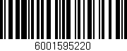 Código de barras (EAN, GTIN, SKU, ISBN): '6001595220'