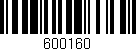 Código de barras (EAN, GTIN, SKU, ISBN): '600160'