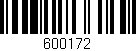 Código de barras (EAN, GTIN, SKU, ISBN): '600172'