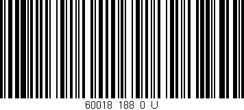 Código de barras (EAN, GTIN, SKU, ISBN): '60018_188_0_U'
