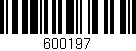 Código de barras (EAN, GTIN, SKU, ISBN): '600197'