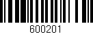 Código de barras (EAN, GTIN, SKU, ISBN): '600201'