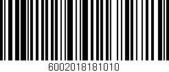 Código de barras (EAN, GTIN, SKU, ISBN): '6002018181010'
