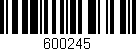 Código de barras (EAN, GTIN, SKU, ISBN): '600245'