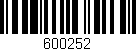 Código de barras (EAN, GTIN, SKU, ISBN): '600252'