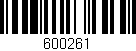 Código de barras (EAN, GTIN, SKU, ISBN): '600261'