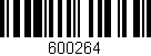 Código de barras (EAN, GTIN, SKU, ISBN): '600264'