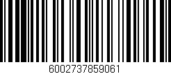 Código de barras (EAN, GTIN, SKU, ISBN): '6002737859061'