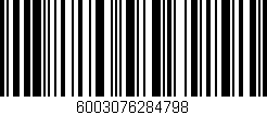 Código de barras (EAN, GTIN, SKU, ISBN): '6003076284798'