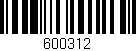 Código de barras (EAN, GTIN, SKU, ISBN): '600312'