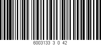Código de barras (EAN, GTIN, SKU, ISBN): '6003133_3_0_42'
