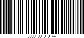 Código de barras (EAN, GTIN, SKU, ISBN): '6003133_3_0_44'