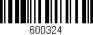 Código de barras (EAN, GTIN, SKU, ISBN): '600324'