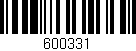 Código de barras (EAN, GTIN, SKU, ISBN): '600331'