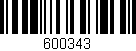 Código de barras (EAN, GTIN, SKU, ISBN): '600343'