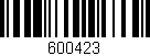 Código de barras (EAN, GTIN, SKU, ISBN): '600423'