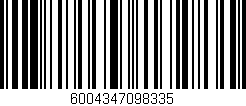 Código de barras (EAN, GTIN, SKU, ISBN): '6004347098335'