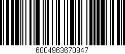 Código de barras (EAN, GTIN, SKU, ISBN): '6004963670847'